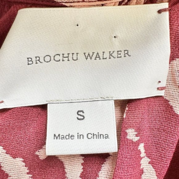 Brochu Walker Silk Rose Floral Print Sleeveless Top Size Small Tank WOmen's - Picture 3 of 5